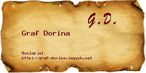 Graf Dorina névjegykártya